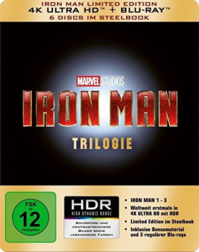 Iron Man-Trilogie Steelbook (4K Ultra HD)