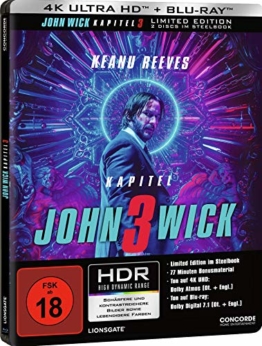 John Wick: Kapitel 3 - 4K UHD Steelbook