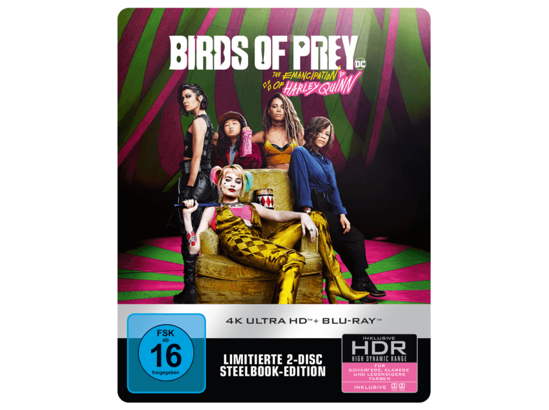 Birds of Prey - The Emancipation of Harley Quinn 4K Steelbook