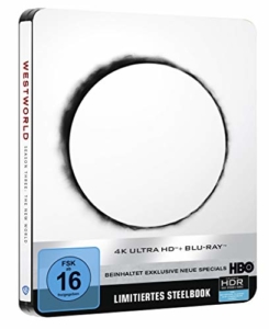 Westworld - Staffel 3 - Steelbook (3 4K Ultra HD) (+ 3 Blu-ray 2D) Vorderseite mit jcard