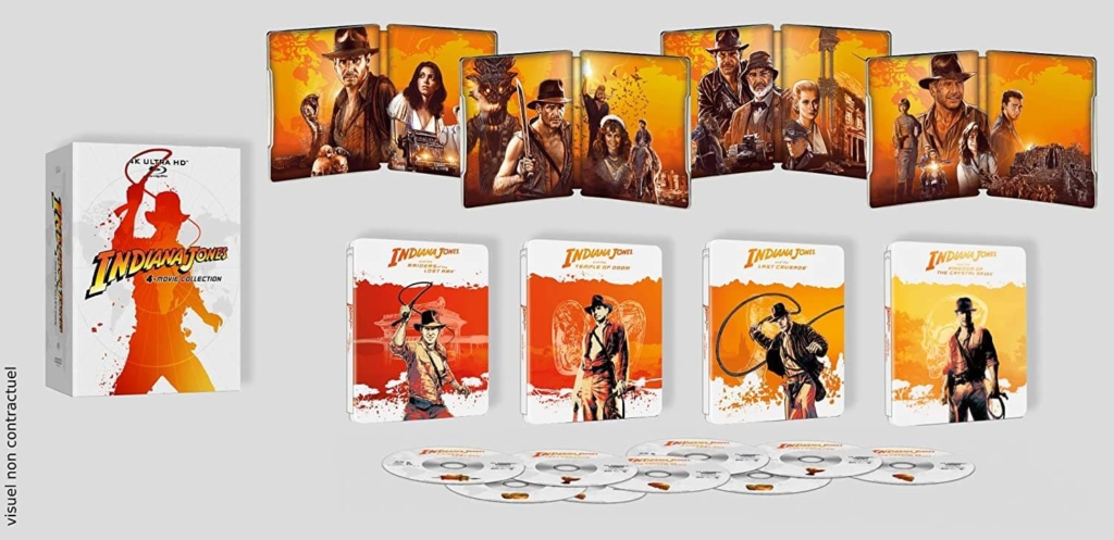 Indiana Jones 4K Steelbook Set Frankreich